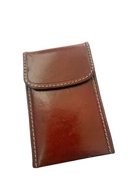 Vintage Leather Cigarette or Card Case Hinged Colombo by Castello